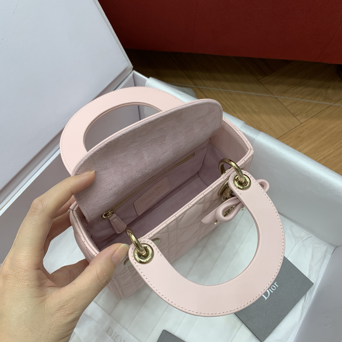 디올 라디 다 미니 보우 램스킨 가방 상세 이미지 8