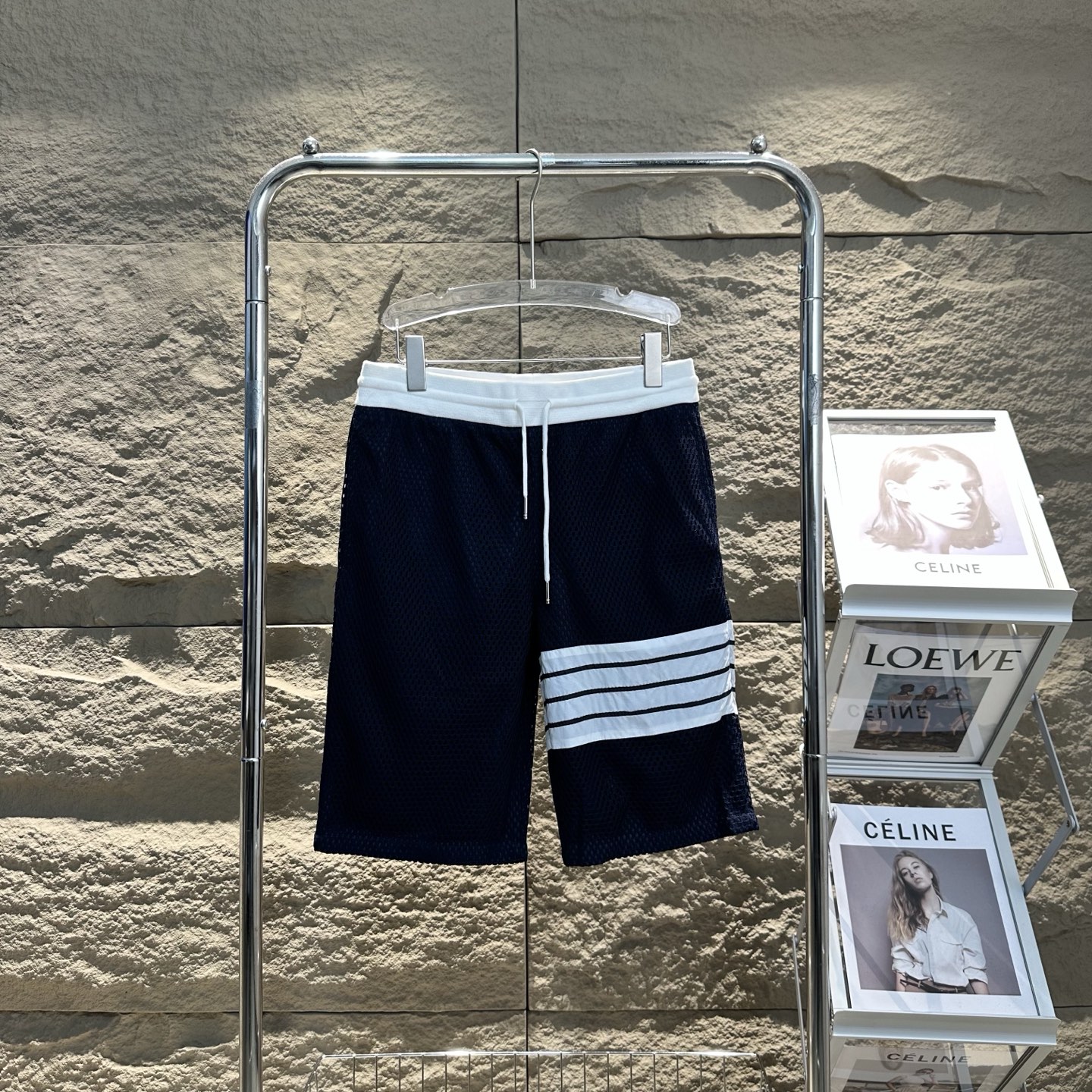 Thom Browne Pantalones Cortos Deportivos de Malla Transpirable para Hombre 4 i1743099467142 3708 0 4