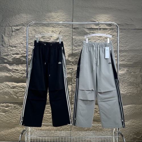Alo Three-Stripe Outdoor Loose Fit Parachute Pants with Side Zipper 1 Alo Three-Stripe Outdoor Loose Fit Parachute Pants with Side Zipper
