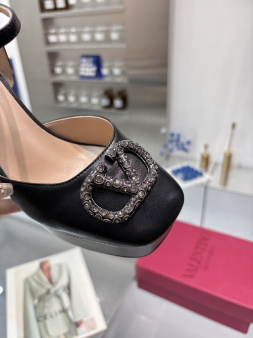 Valentino Women's Platform Wedge Sandals with Metal Logo - Stylish Comfort 1 Valentino Women's Platform Wedge Sandals with Metal Logo - Stylish Comfort