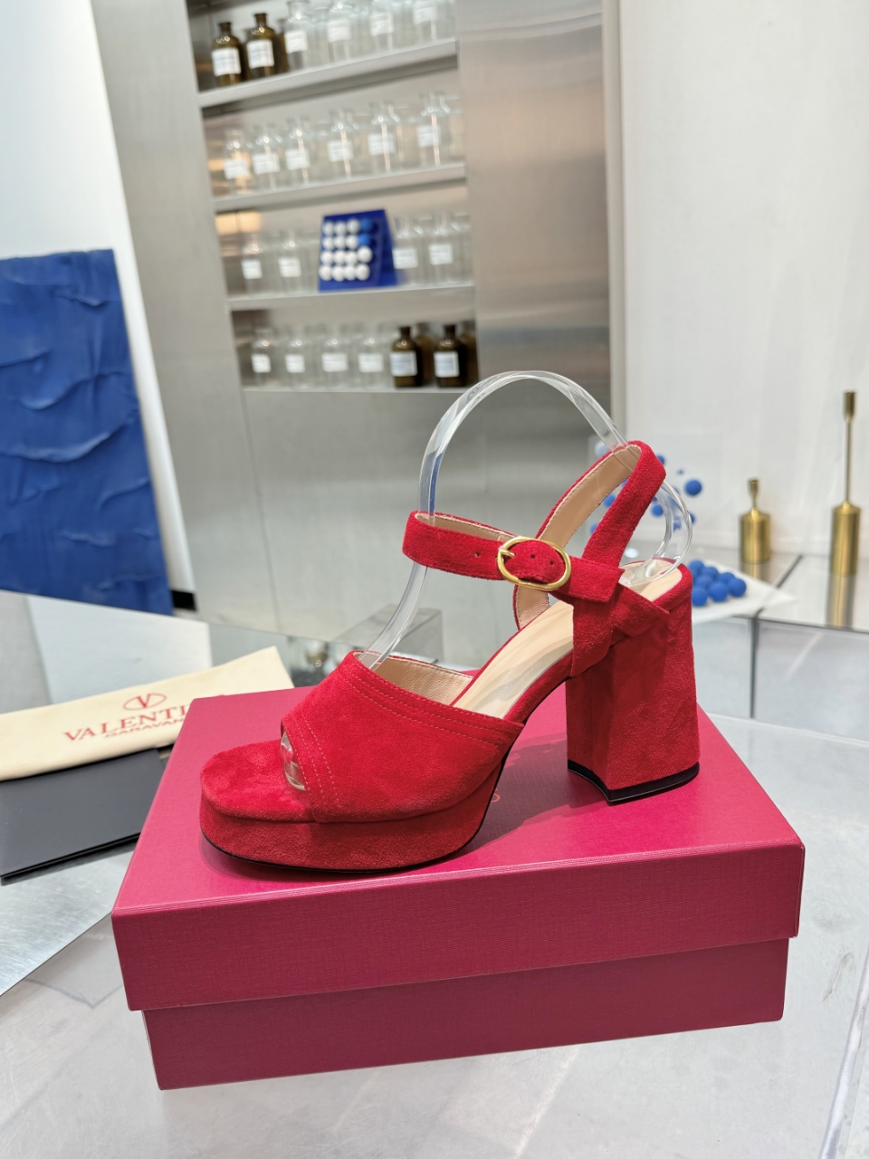 High-End 2025SS Valentino/Warren Metal Logo Sandals: Original Design and Premium Quality - 图片 6