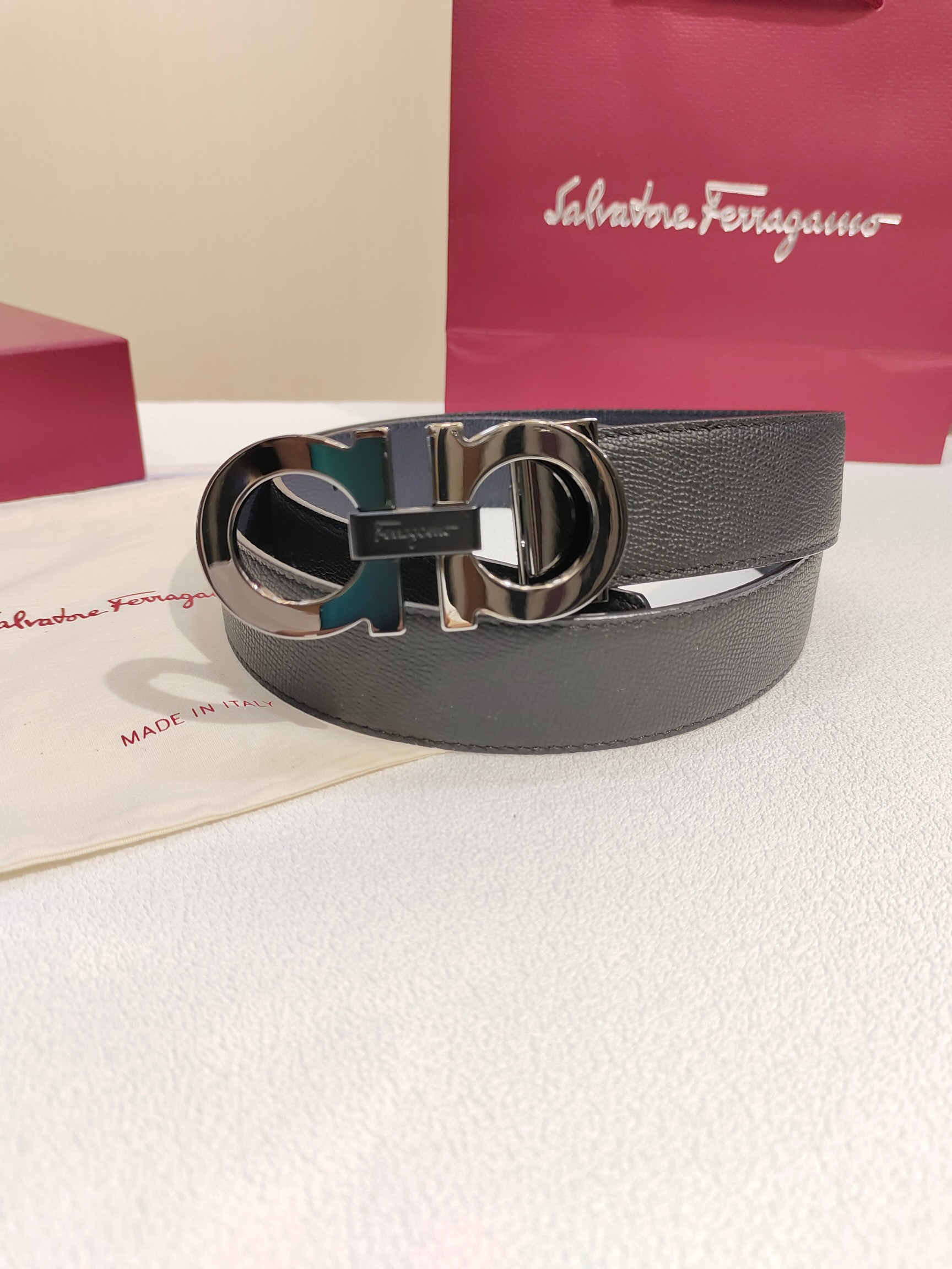 Ferragamo菲拉格慕双面进口牛皮搭配精品铜扣️自行选择搭配真材实料有质感时尚经典不失风范长短可自行