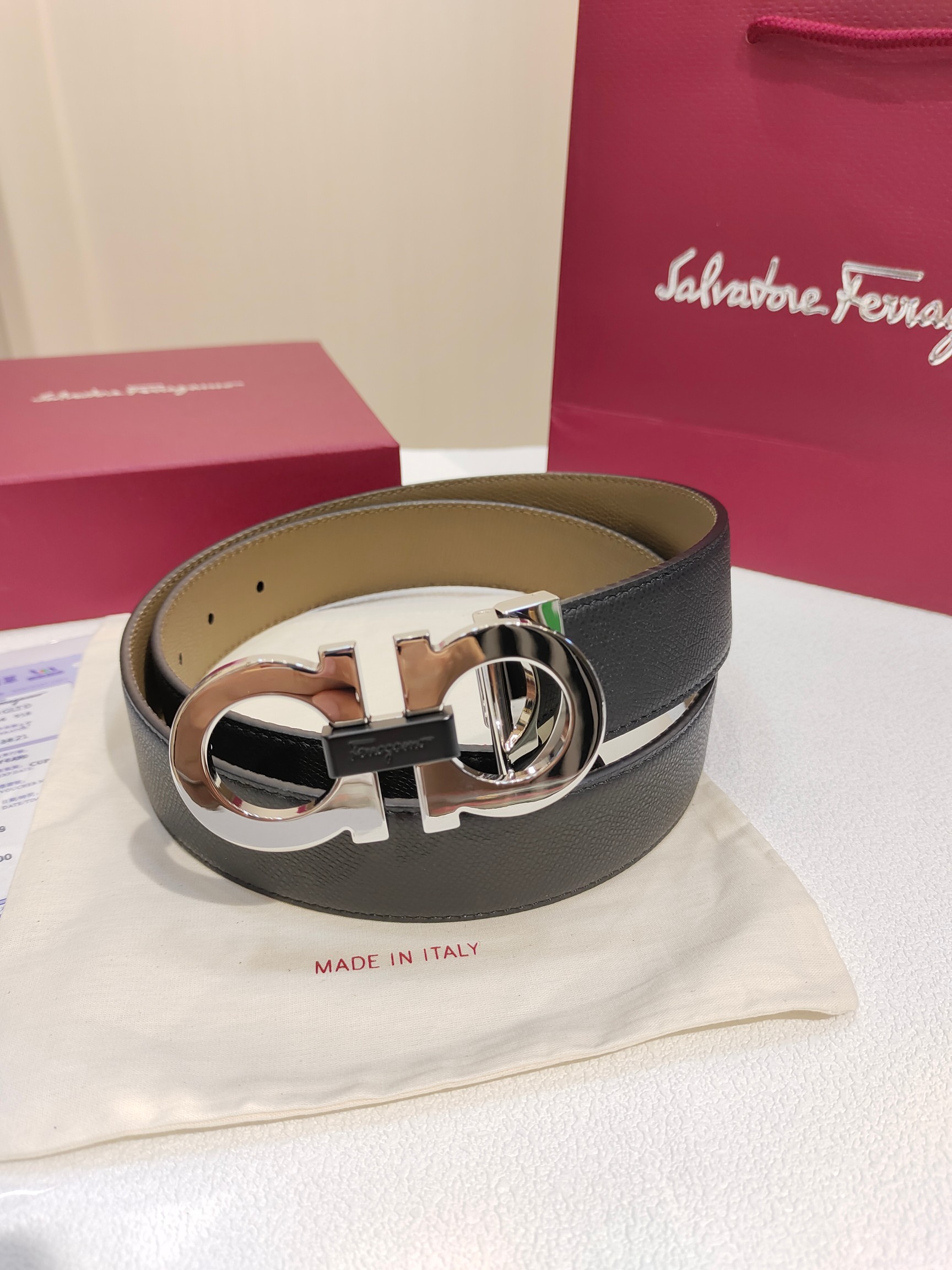 Ferragamo菲拉格慕双面进口牛皮搭配精品铜扣️自行选择搭配真材实料有质感时尚经典不失风范长短可自行