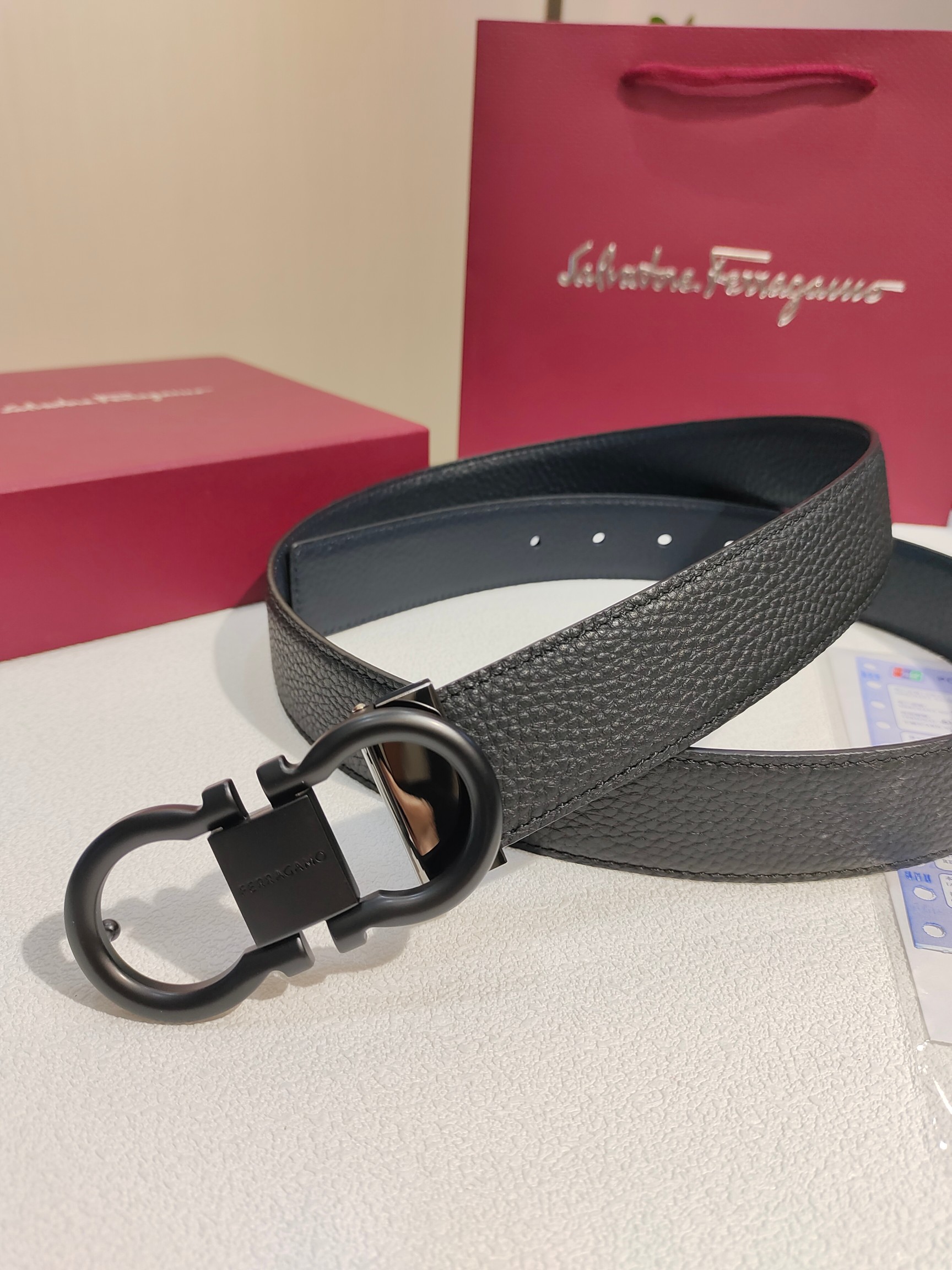 Ferragamo菲拉格慕双面进口牛皮搭配精品铜扣️自行选择搭配真材实料有质感时尚经典不失风范长短可自行