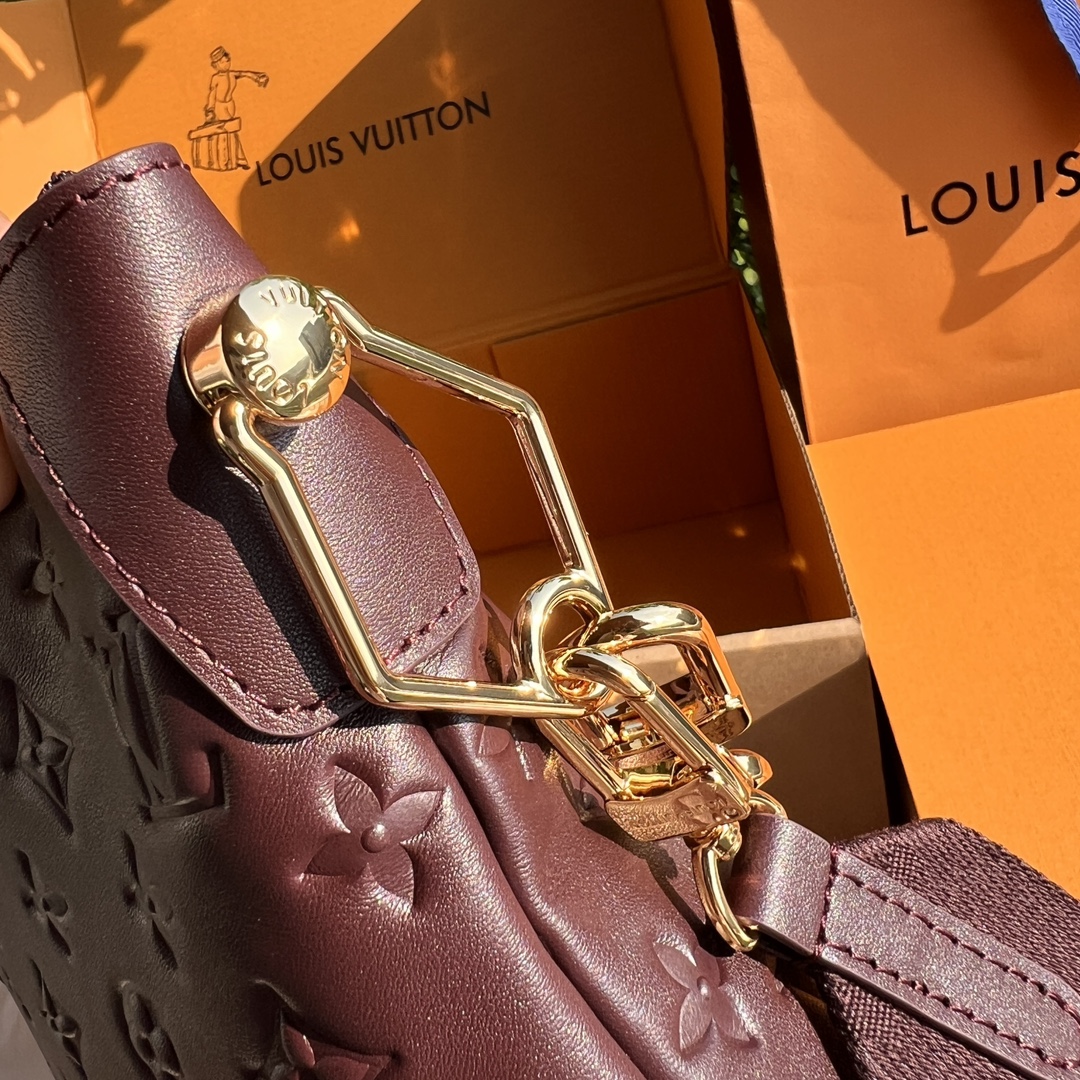 非市场普通货 进口皮料半钢五金 m12072尺寸:38×33×10cmLV渠道资源特供Coussin H