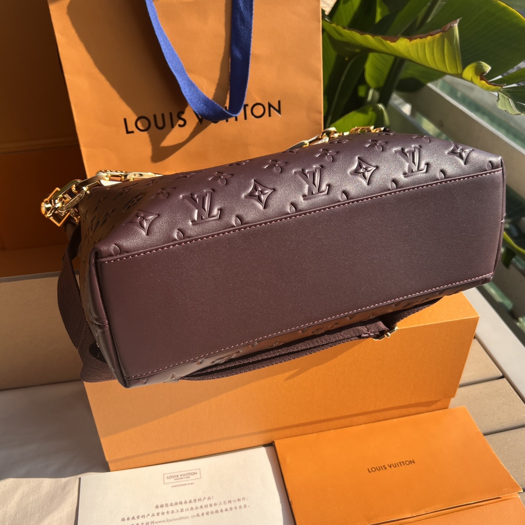 非市场普通货 进口皮料半钢五金 m12072尺寸:38×33×10cmLV渠道资源特供Coussin H