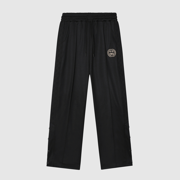 High Quality AAA Replica Gucci Clothing Coats & Jackets Pants & Trousers Two Piece Outfits & Matching Sets Black Embroidery Unisex Canvas Cotton Polyester Spring Collection Sweatpants