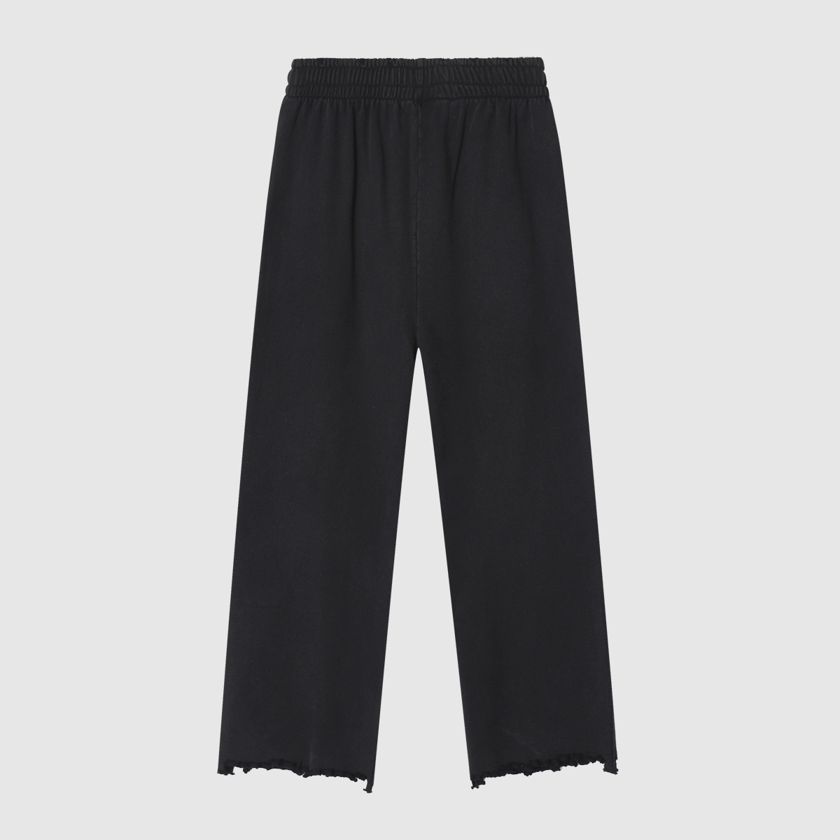 Balenciaga Black Laundry Pants: High-Quality Cotton, Broad Legs, Unique Embroidery. - 图片 2