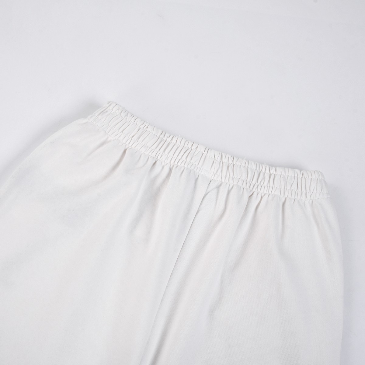 Balenciaga 8283 White Cotton Towel Pants: High-Quality, Water-Washed, Street Style Icon Embroidery - 图片 7
