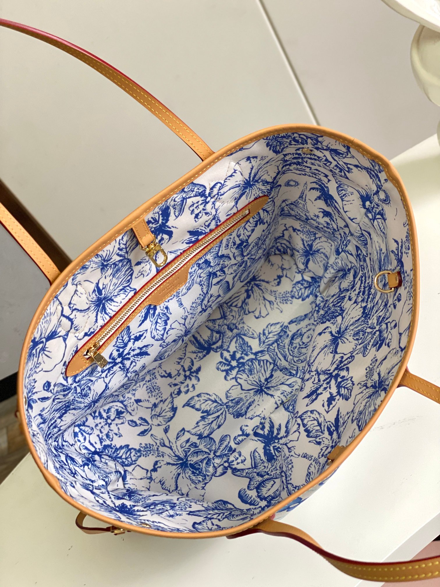 【海原外单 独实家拍 动态芯片】M11263蓝色 M25317粉色 Neverfull 中号手袋选用 M