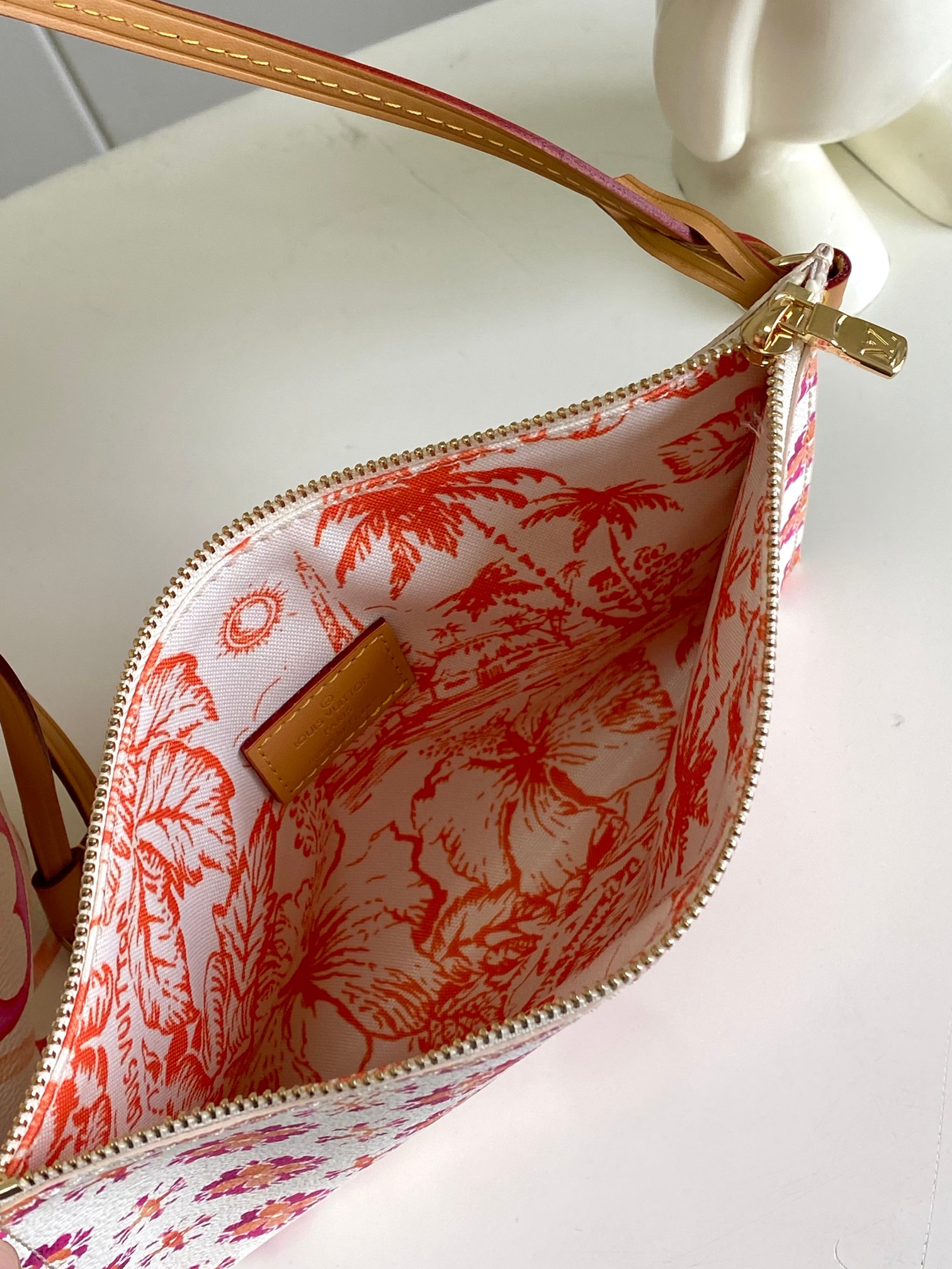 【海原外单 独实家拍 动态芯片】M25317粉色 M11263蓝色  Neverfull 中号手袋选用 
