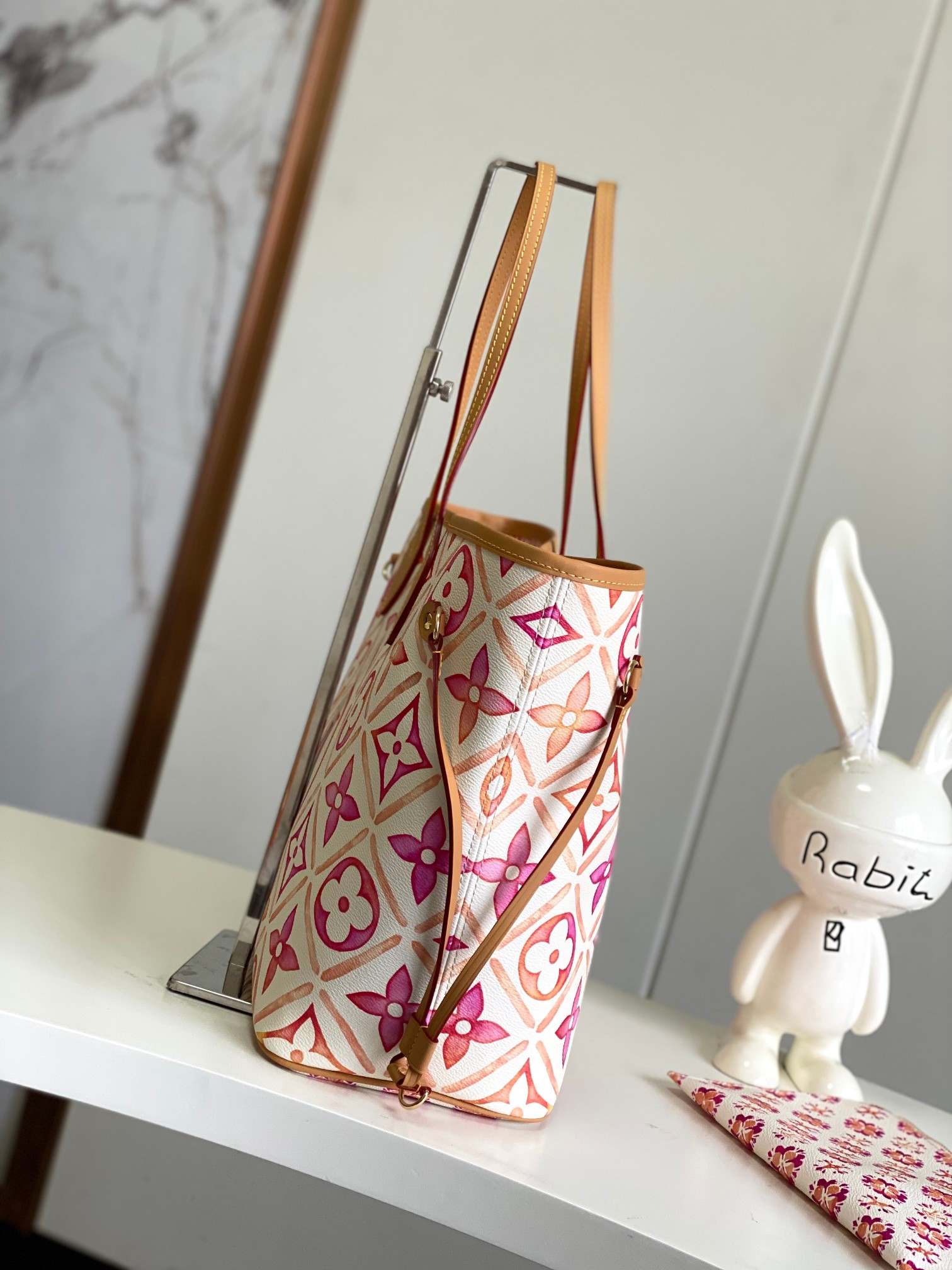 【海原外单 独实家拍 动态芯片】M25317粉色 M11263蓝色  Neverfull 中号手袋选用 