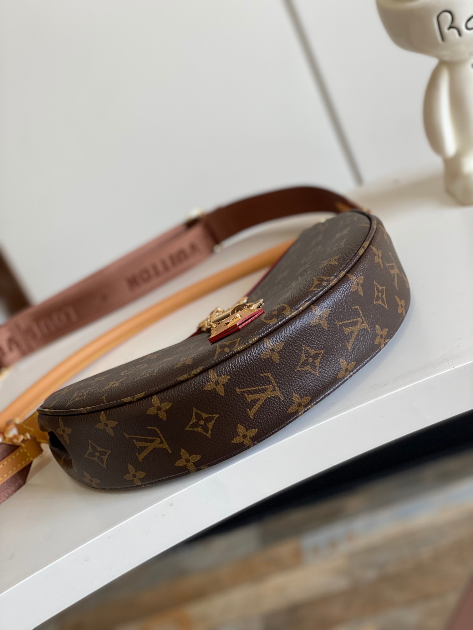 【海原外‬单 独实家‬拍】动态芯片M12939 新款loop hobo 手袋monogram涂层帆布和m