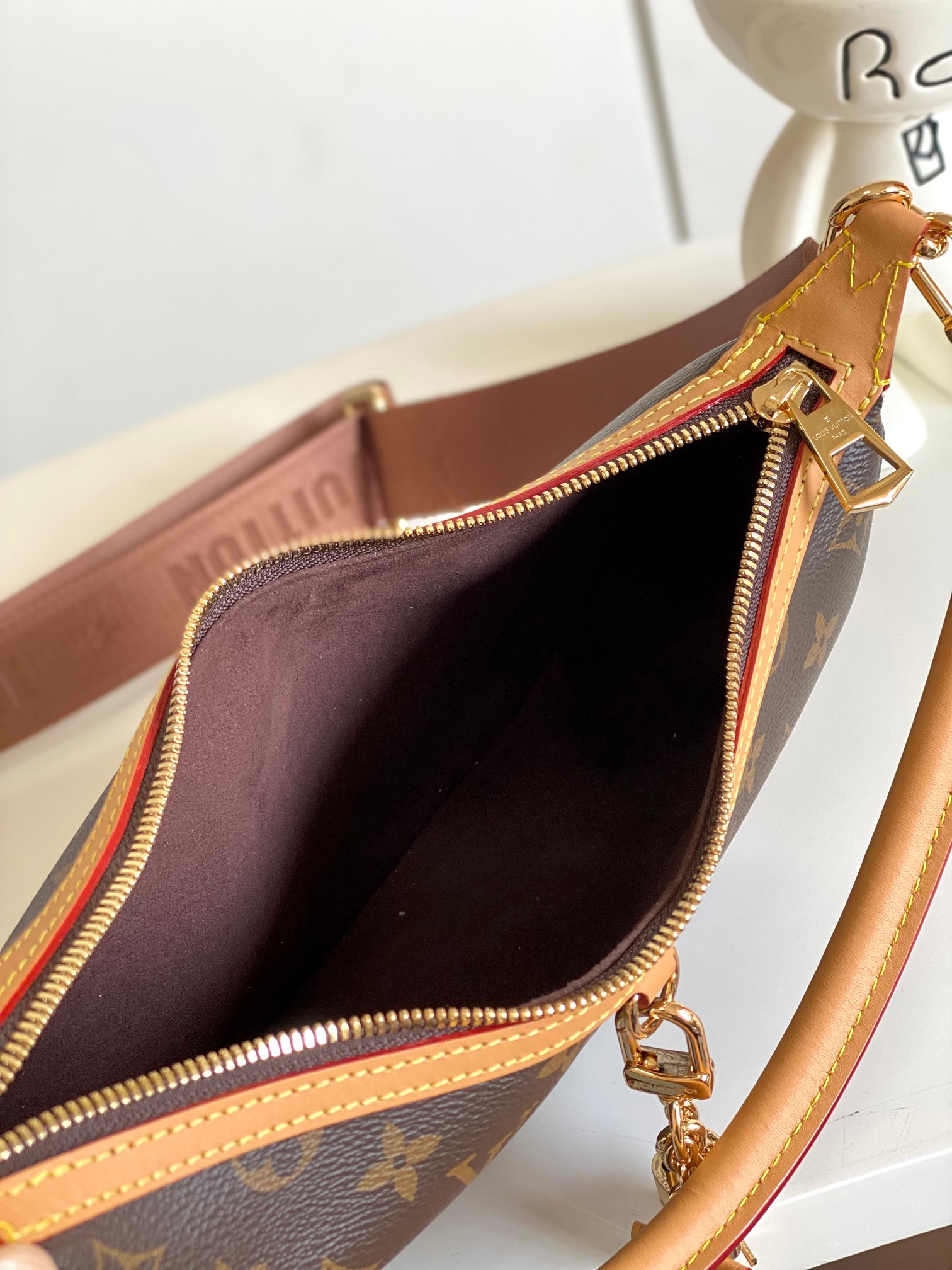 【海原外‬单 独实家‬拍】动态芯片M12939 新款loop hobo 手袋monogram涂层帆布和m