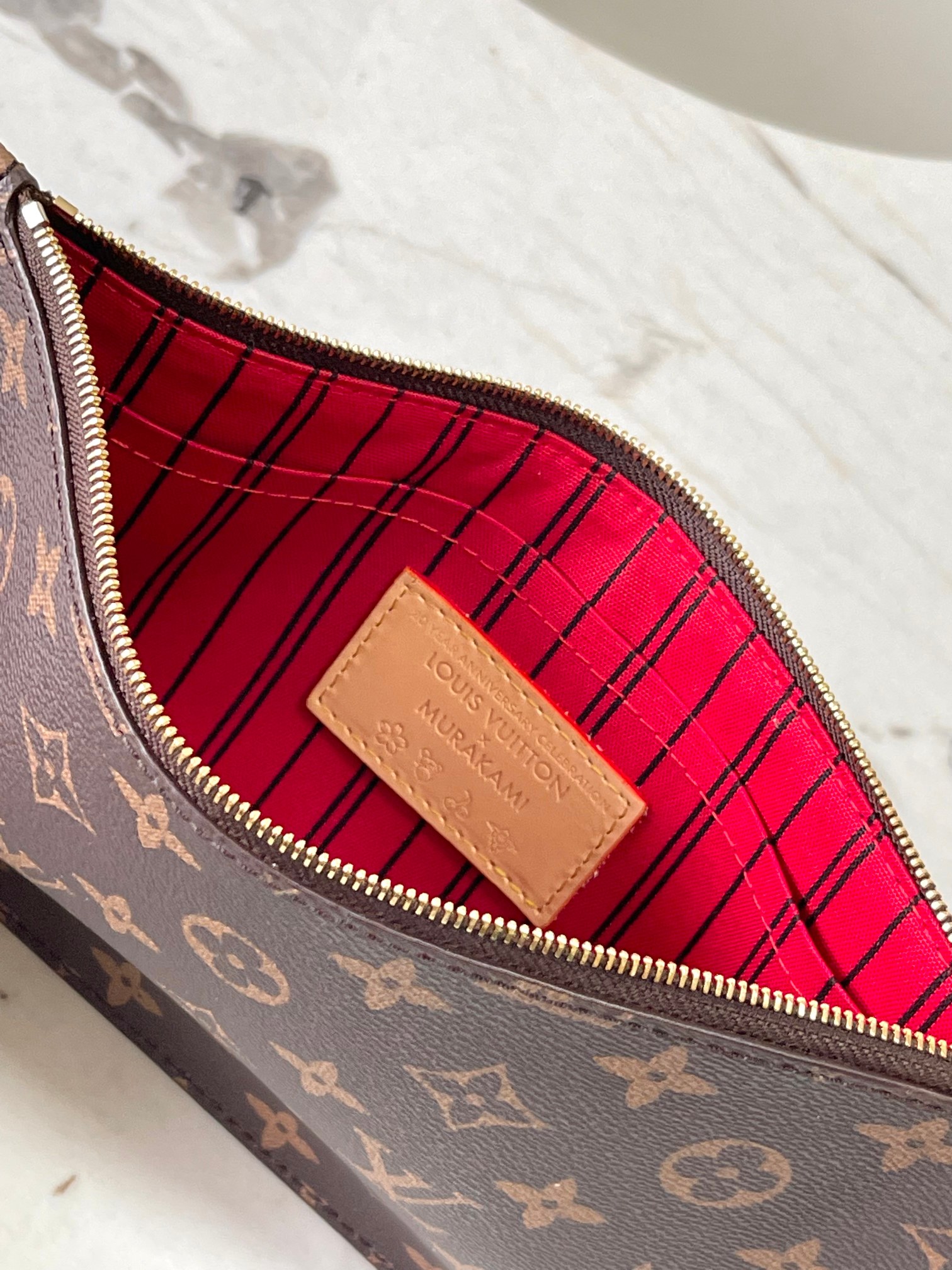 M13263 樱桃🍒购物袋顶级原单加强版半钢 163c芯片​本款 Neverfull 中号手袋以灵动笔触