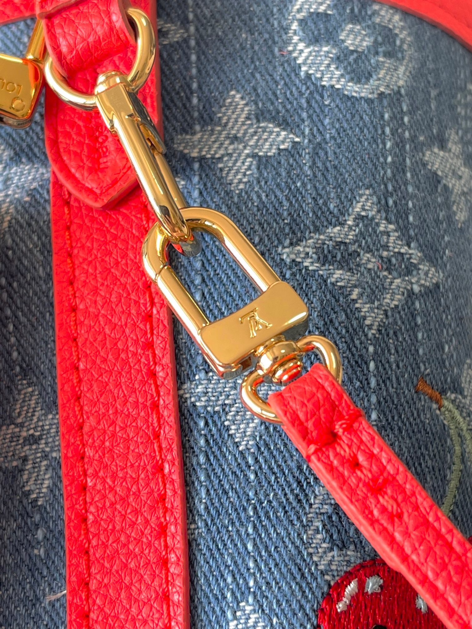 M14997牛仔蓝 樱桃🍒顶级原单加强版半钢五金163c01本款 Neverfull Inside O