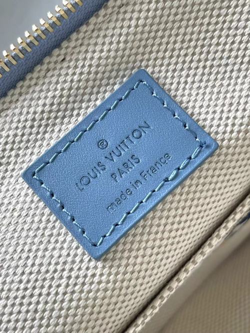 Louis Vuitton Speedy 18 Bandoulière Handbag, Denim Canvas, Blue 1 Louis Vuitton Speedy 18 Bandoulière Handbag, Denim Canvas, Blue