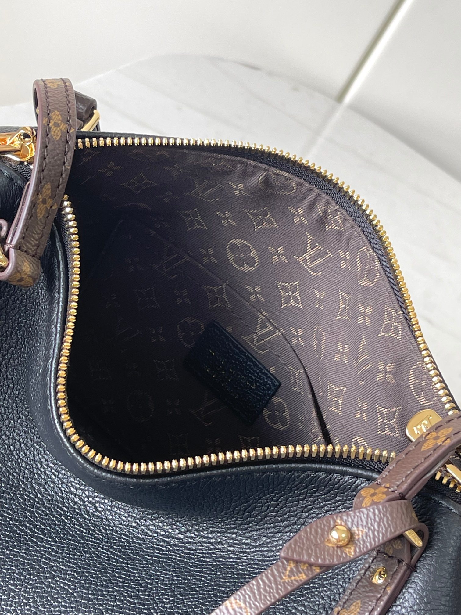 Louis Vuitton Express Small Handbag,Black Leather, Monogram Trim,Crossbody Bag 9 a1755340926488 8325