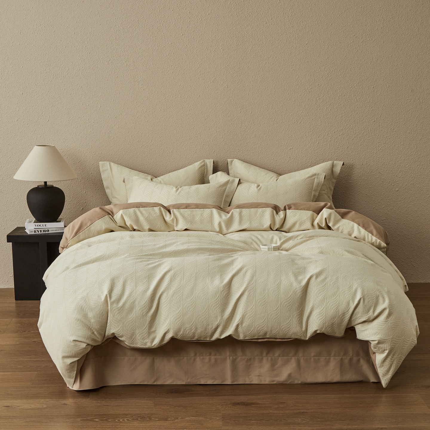 Elegant Embossed Floral Pattern Bedding Set - Soft & Breathable Cotton Material 3 i1760088725020 879 0 1
