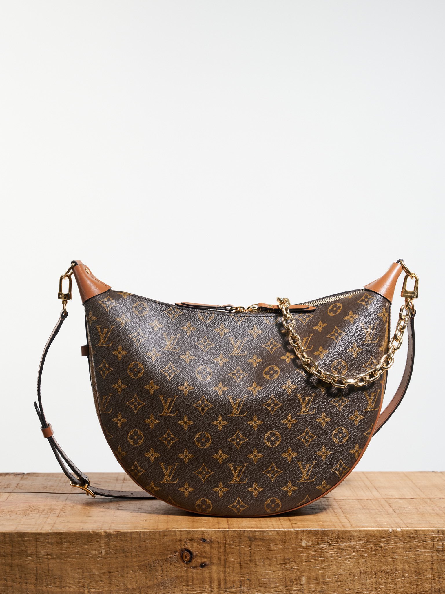 P880P totalmente de acero huérfano, auténtico bolso LOOP HOBO Transcodificación de chip dinámico M46311, tela especial …