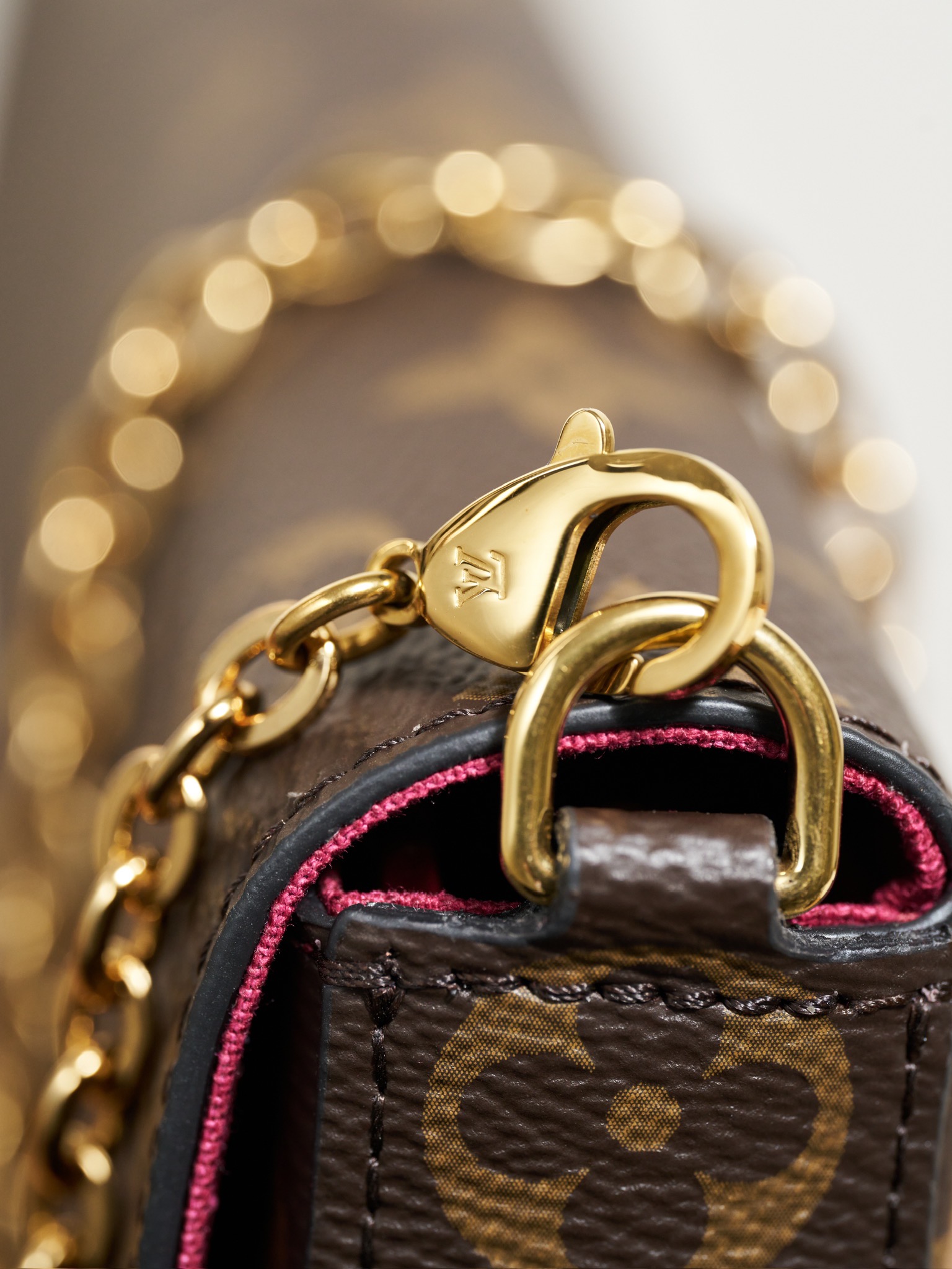 Imagen detallada 1️⃣ Bolso con cadena POCHETTE FÉLICIE, único y auténtico, totalmente de acero M61276/M81896 21 x 12 x …