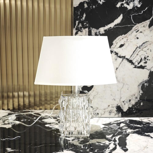 Baccarat Louxor Crystal Table Lamp, Diamond Cut Design, 48 x 35 cm 1 Baccarat Louxor Crystal Table Lamp, Diamond Cut Design, 48 x 35 cm