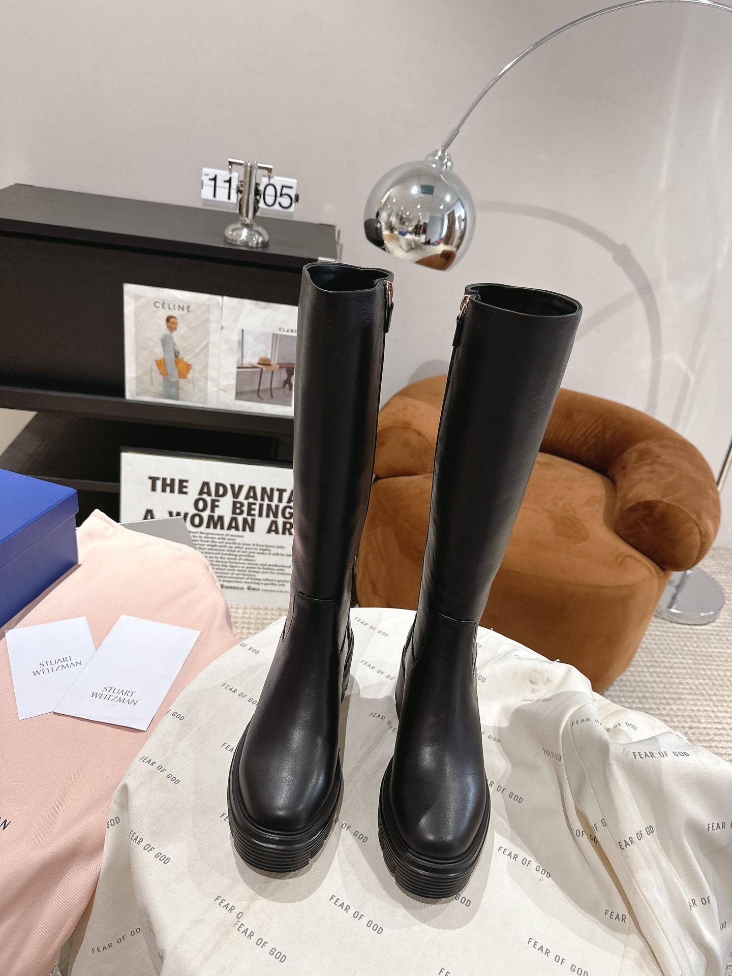 Stuart Weitzman Soho Knee Boots: Modern Urban Style with Soho Trench Soles