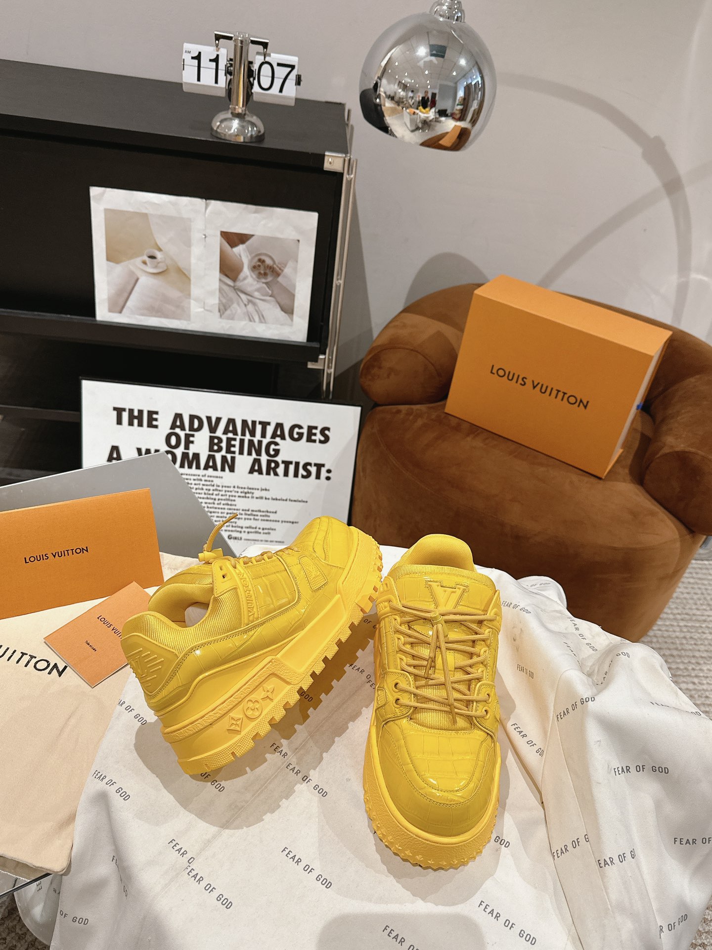 Louis Vuitton 胖版升级 全牛皮情侣装 LV 2023新款Trainer