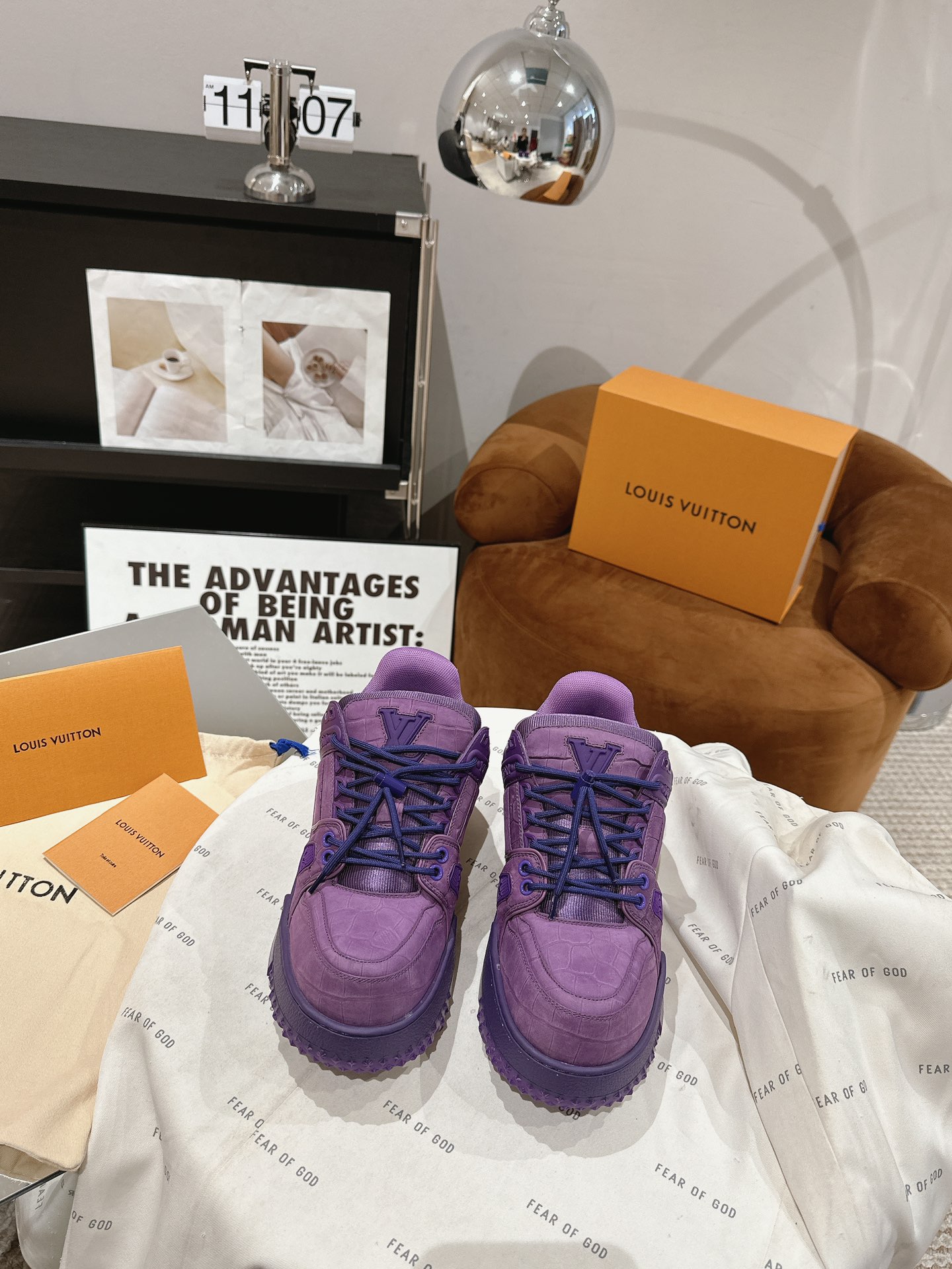 Louis Vuitton 胖版升级 全牛皮情侣装 LV 2023新款Trainer