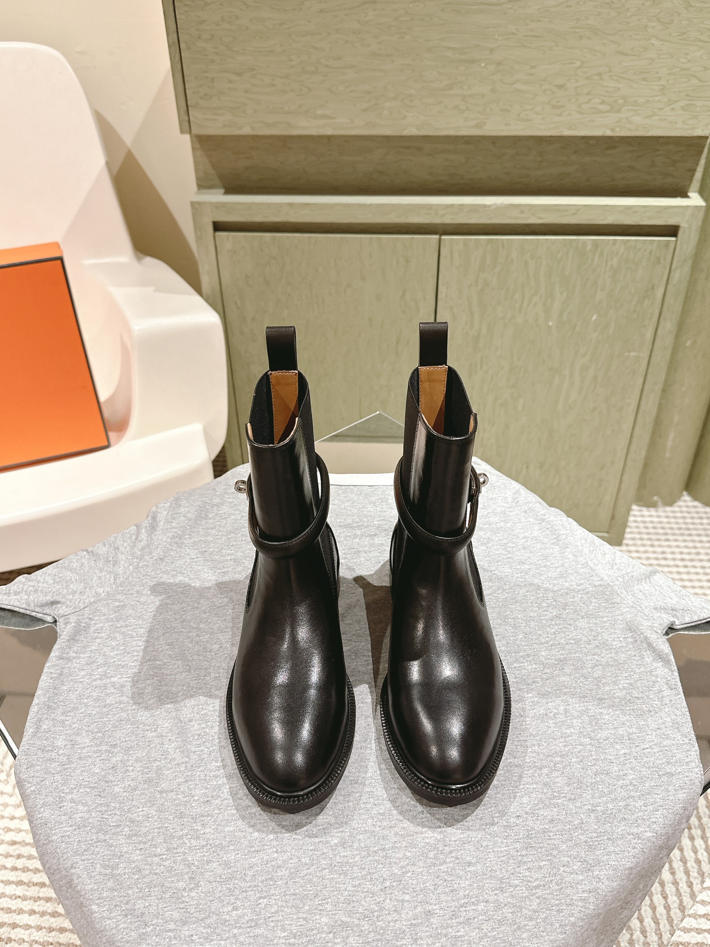 Hermes Martin Boots Cowhide Genuine Leather Fall Collection