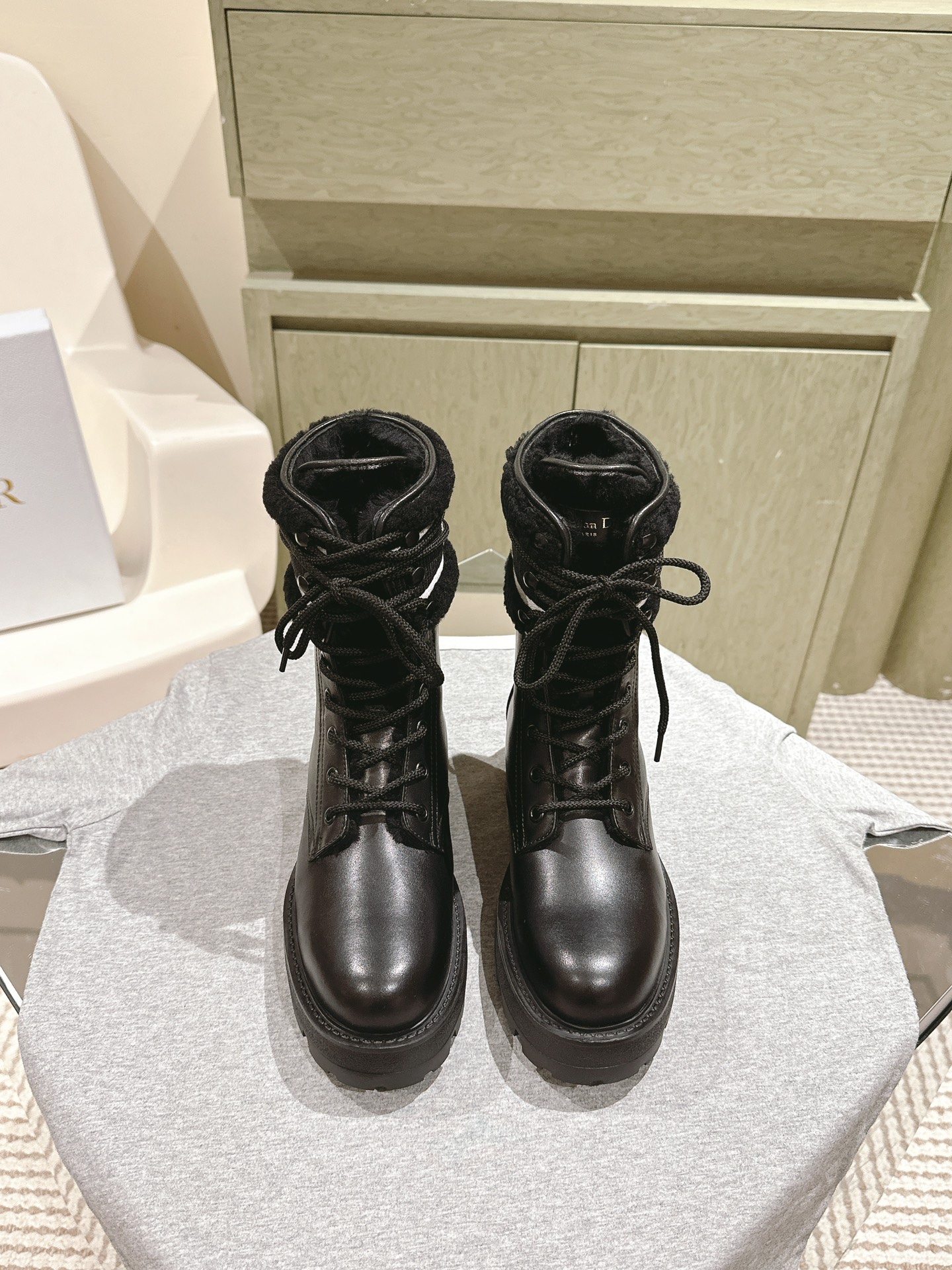 Dior Boots Embroidery Cowhide Wool Fall Collection