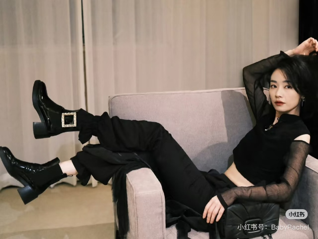 NO:476299,Various street photos, boots, boots19860909各种街拍,靴子,boots,Women's Shoes