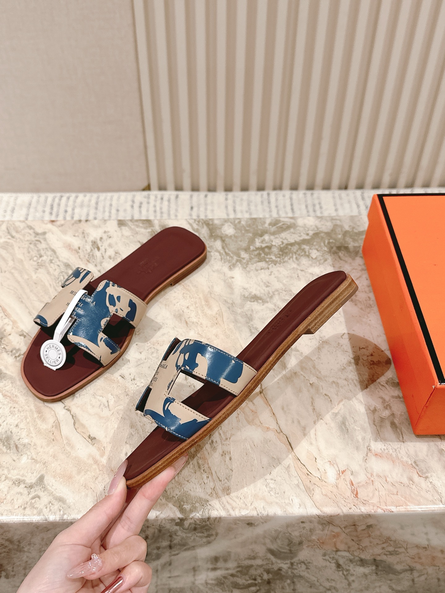 Сандали женские с принтом H Hermès