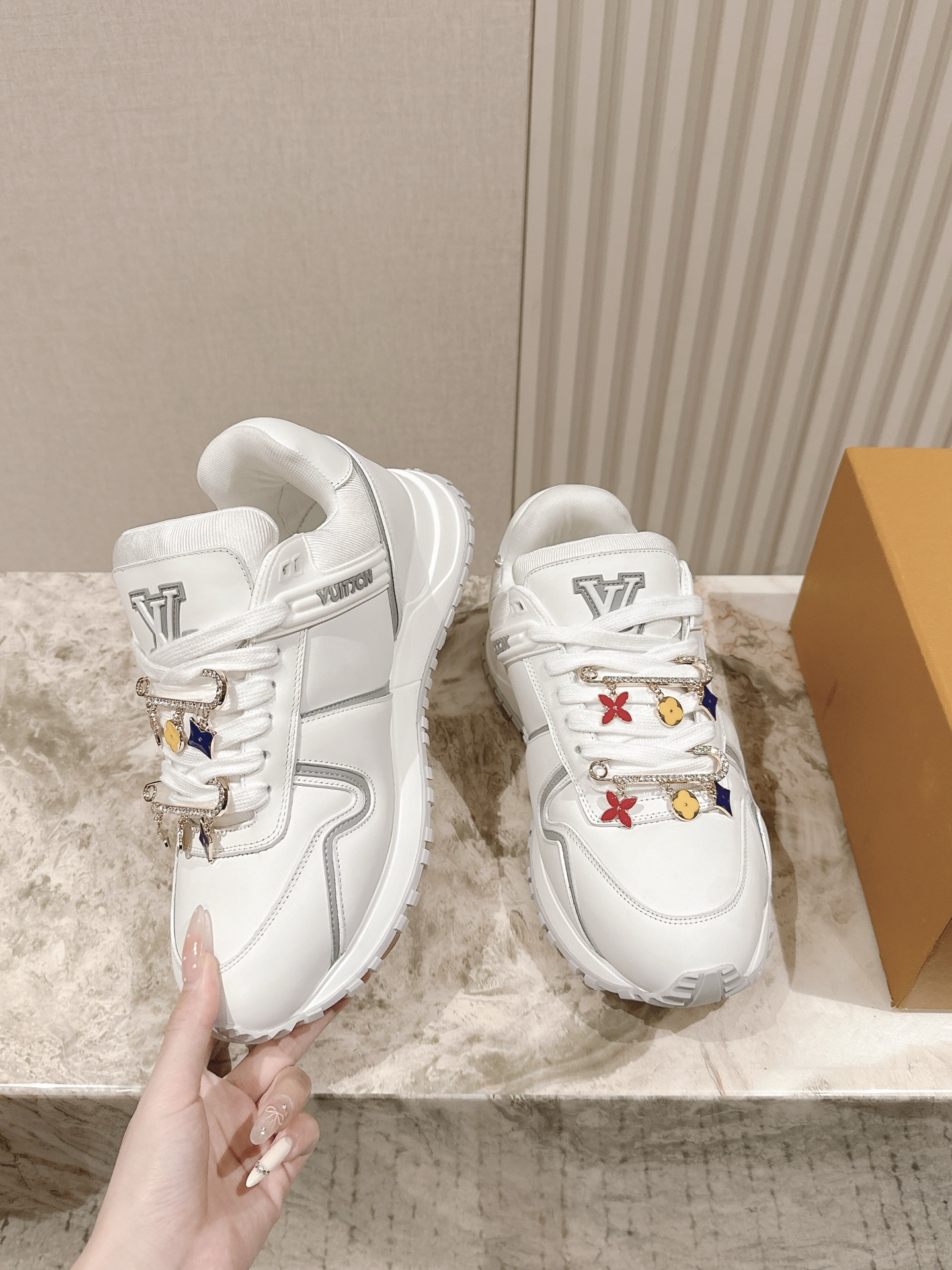 Louis Vuitton LV代购级胖墩墩板鞋新色 供应 驴家全系列 LVTrainer PVC 运动鞋