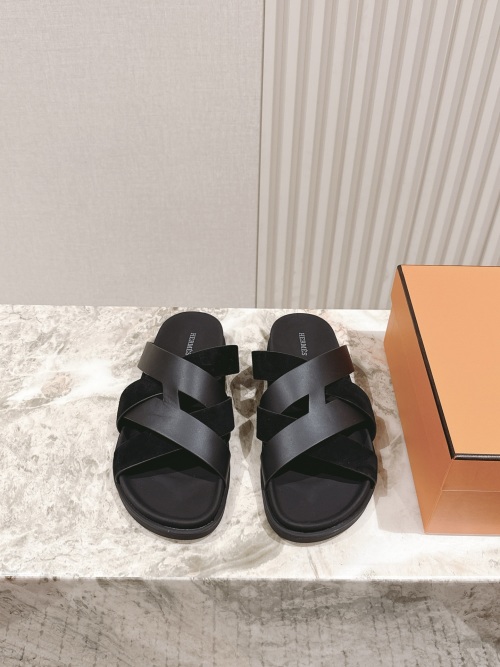 Hermes Sandals for Men and Women, Comfortable Leather Slides, Size 35-45 1 Hermes Sandals for Men and Women, Comfortable Leather Slides, Size 35-45