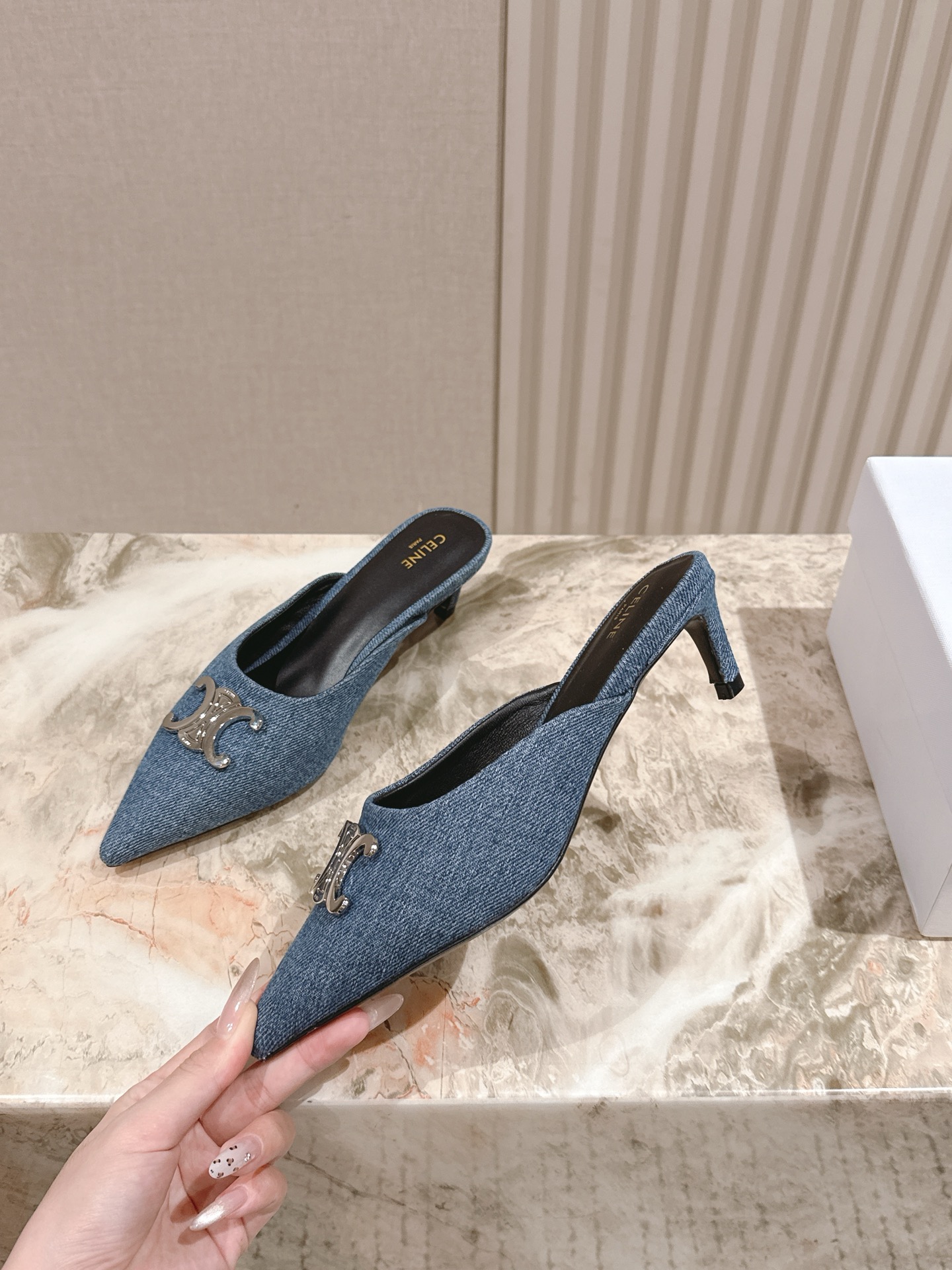 CELINE Summer Cowboy Bouquet: New Silver-Head Heels and Classic French Aesthetic Styles