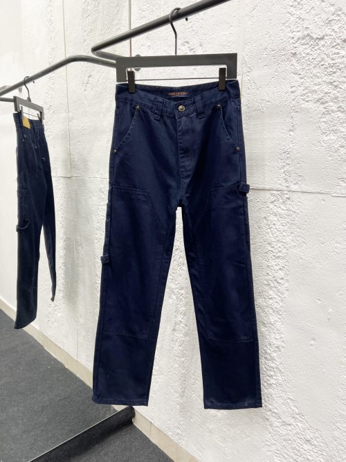 Louis Vuitton 25SS Side Logo Embroidered Jeans Straight Slim Fit 1 Louis Vuitton 25SS Side Logo Embroidered Jeans Straight Slim Fit