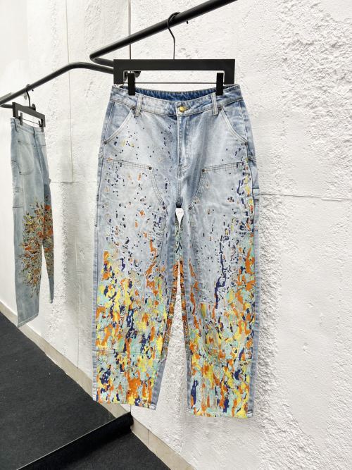 House Of Errors 25ss Embroidered Flame Straight Leg Jeans Unisex 9 House Of Errors 25ss Embroidered Flame Straight Leg Jeans Unisex