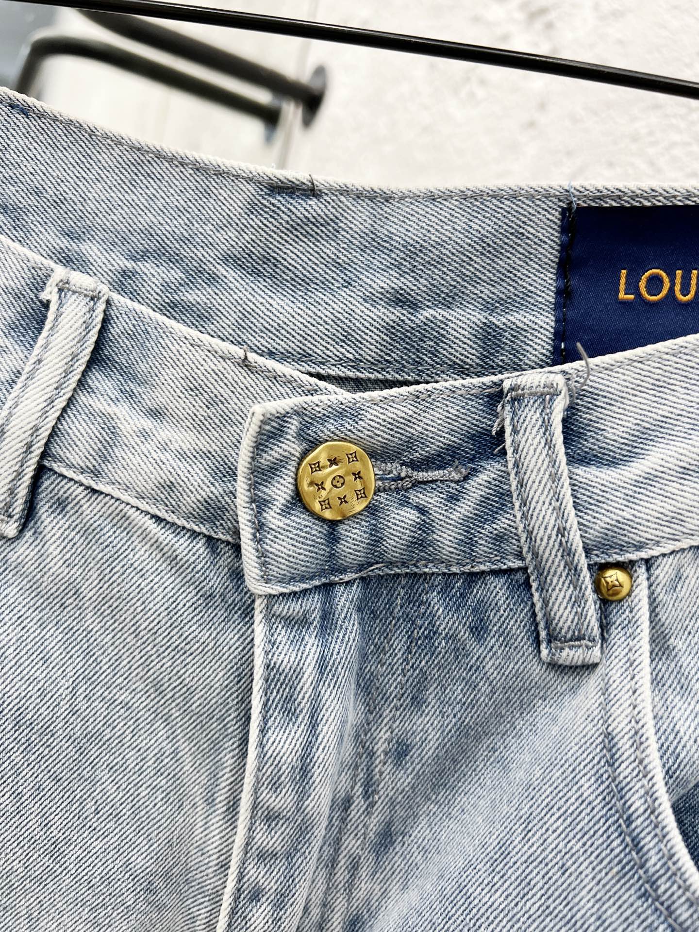 Louis Vuitton Embossed Denim Shorts - Stylish & Durable Workwear for Men & Women 5 i1756281729938 5182 0 3