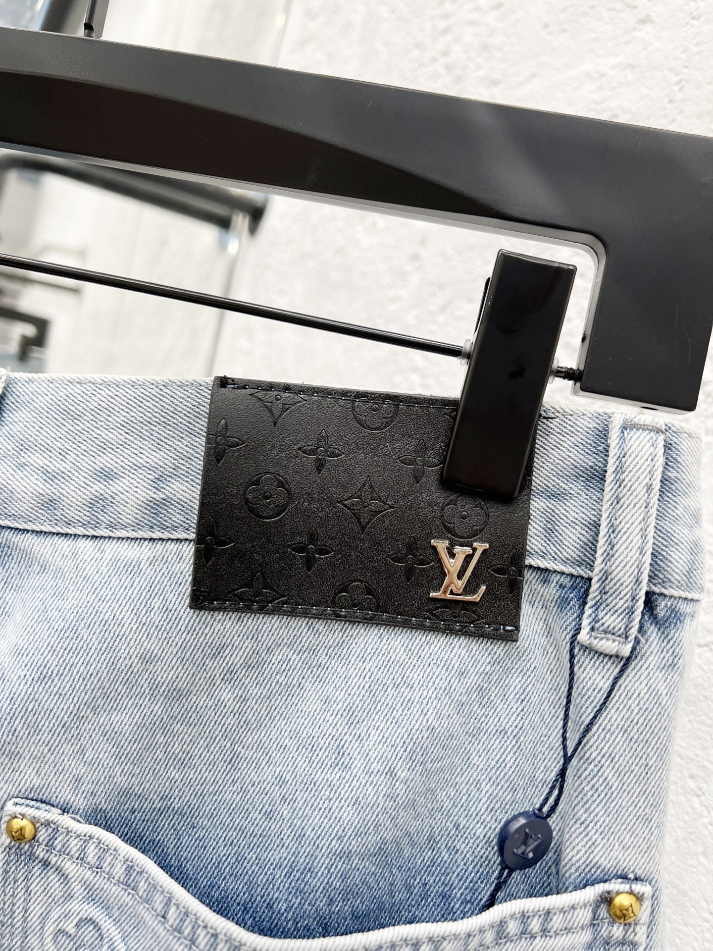 Louis Vuitton Embossed Denim Shorts - Stylish & Durable Workwear for Men & Women 10 i1756281730093 429 0 8