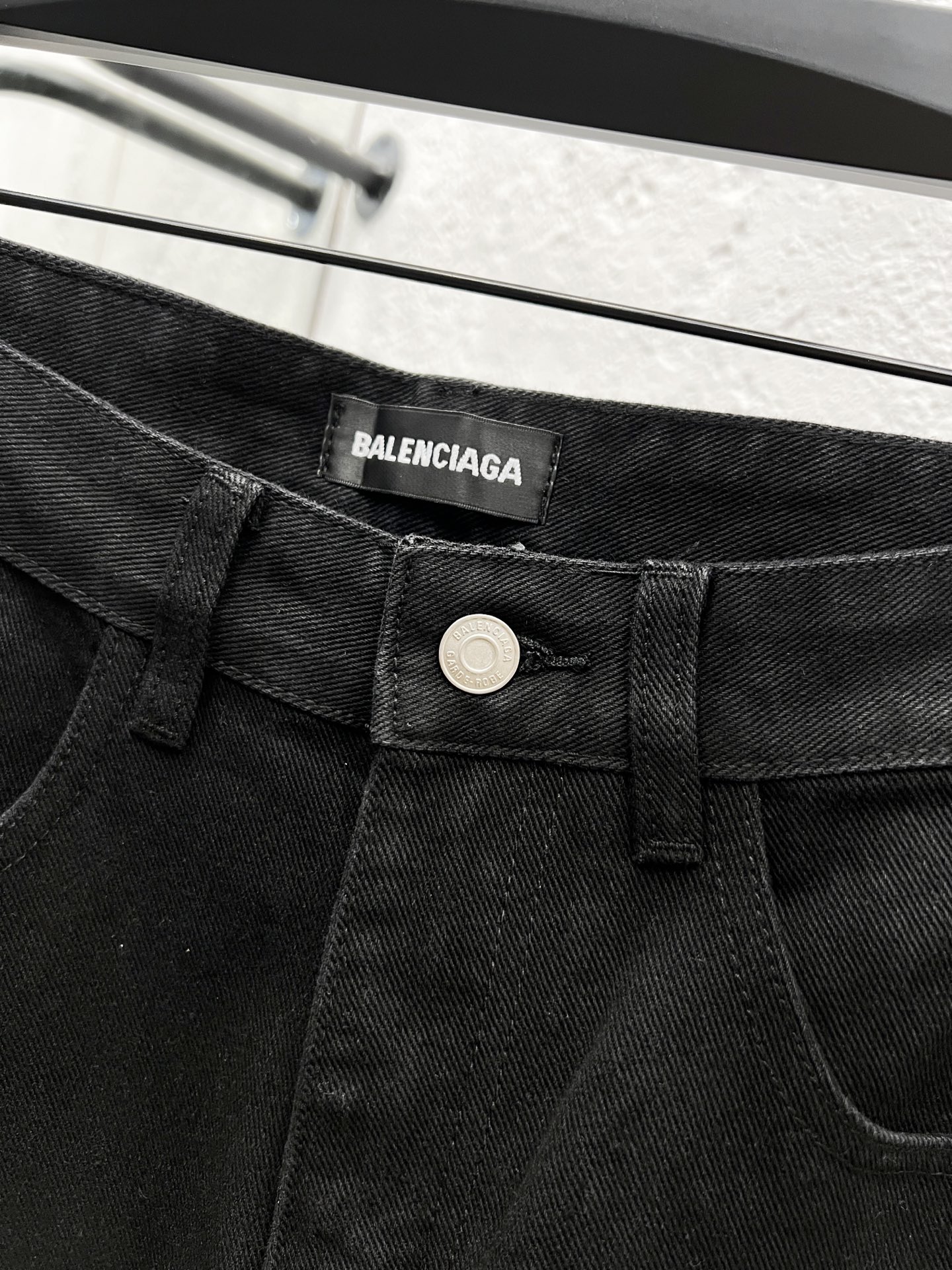 Balenciaga Men's Black Logo Print Straight Leg Jeans 9 i1758854173765 2692 0 7