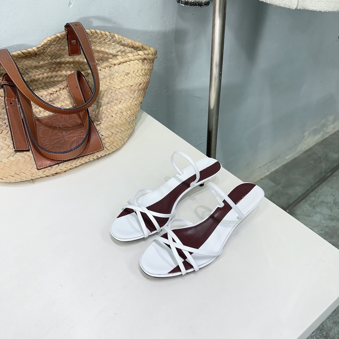 Shoes High Heel Pumps Sandals Genuine Leather Sheepskin Spring/Summer Collection