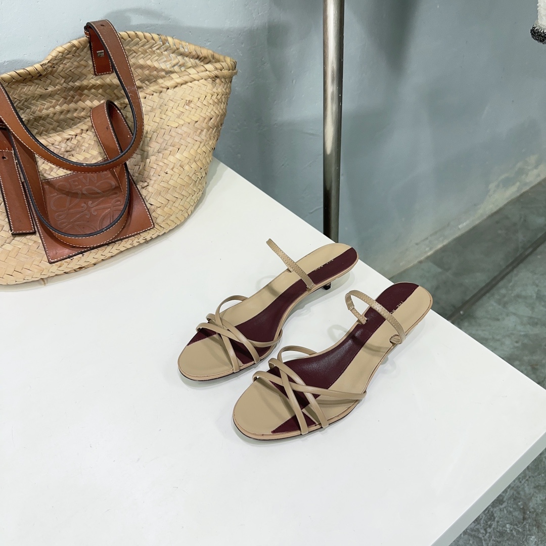 Shoes High Heel Pumps Sandals Genuine Leather Sheepskin Spring/Summer Collection