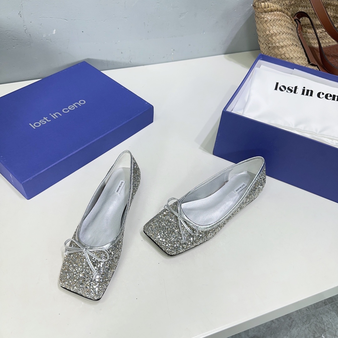 High-Quality Ballet Shoes with Mixed Sheep Hides and Glits Skins. - 图片 3