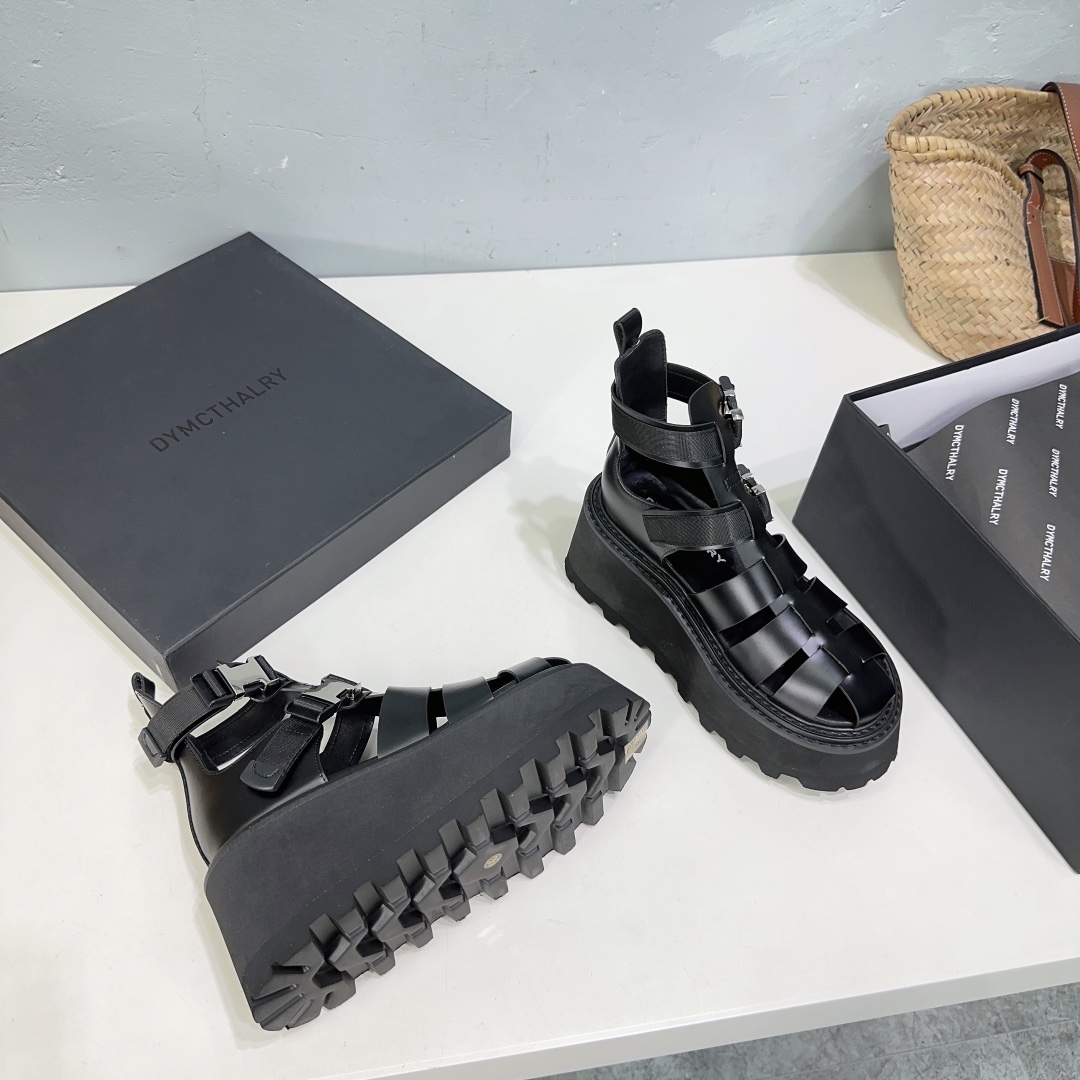 High Quality Factory-Made 650 Cowskin Shoes with Thick Soles for Summer Fashion - 图片 6