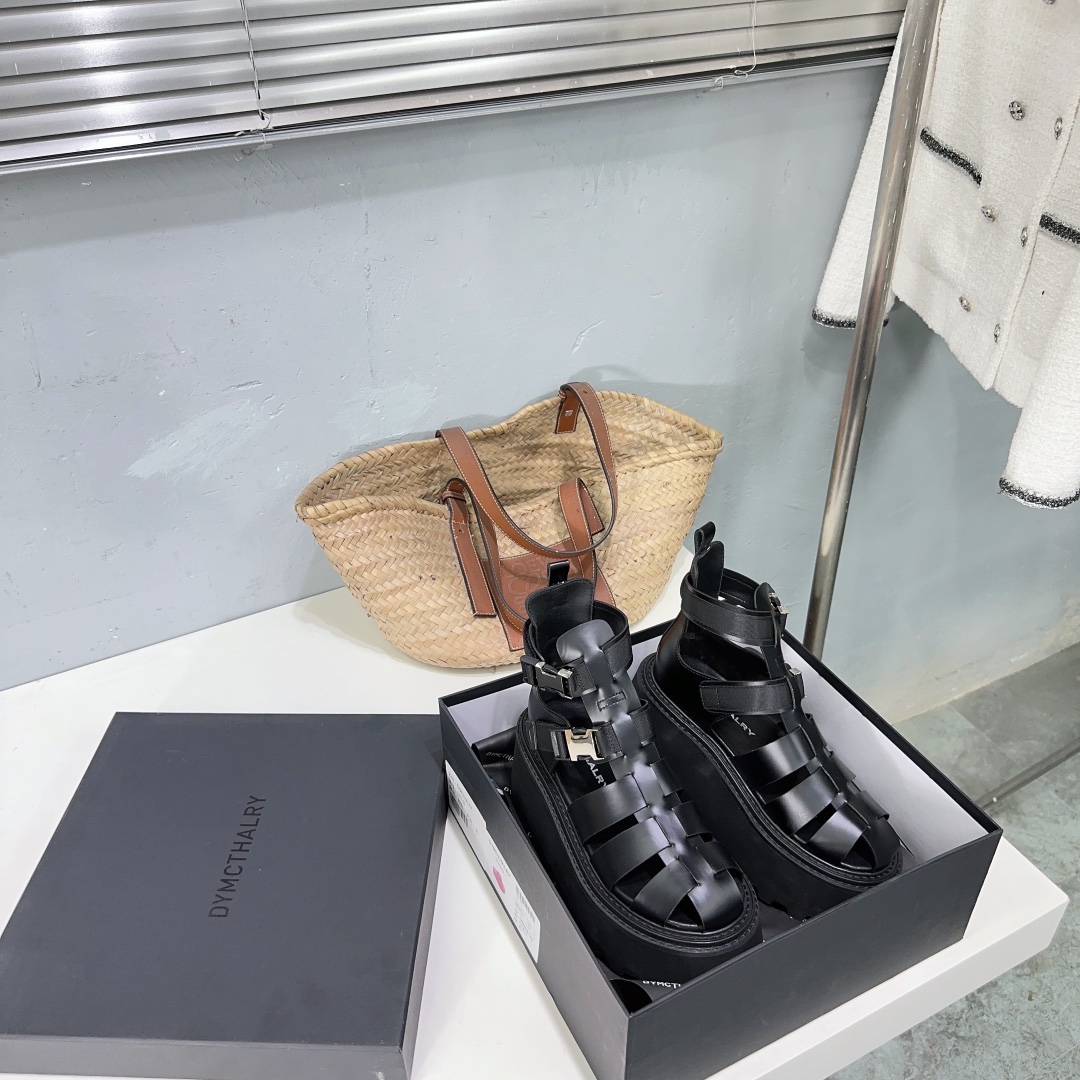 High Quality Factory-Made 650 Cowskin Shoes with Thick Soles for Summer Fashion - 图片 3