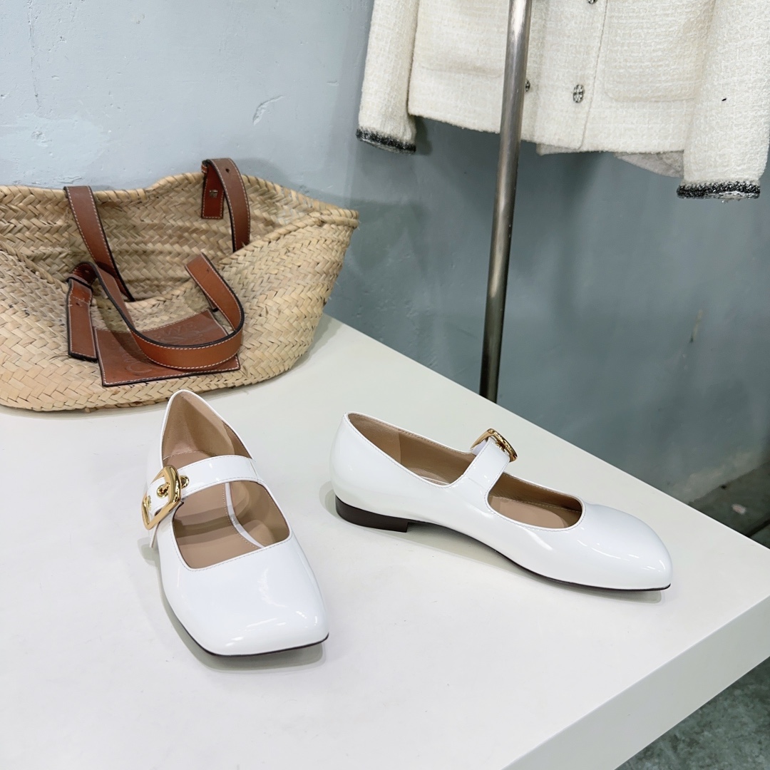 High-Quality Mary Jane Flat Shoes Inspired by Ballet, Imported from Italy - 图片 9