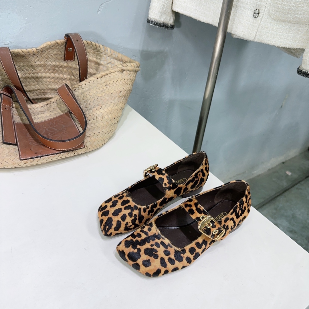 High-Quality Mary Jane Flat Shoes Inspired by Ballet – Imported Italian Leather, Various Sizes - 图片 3