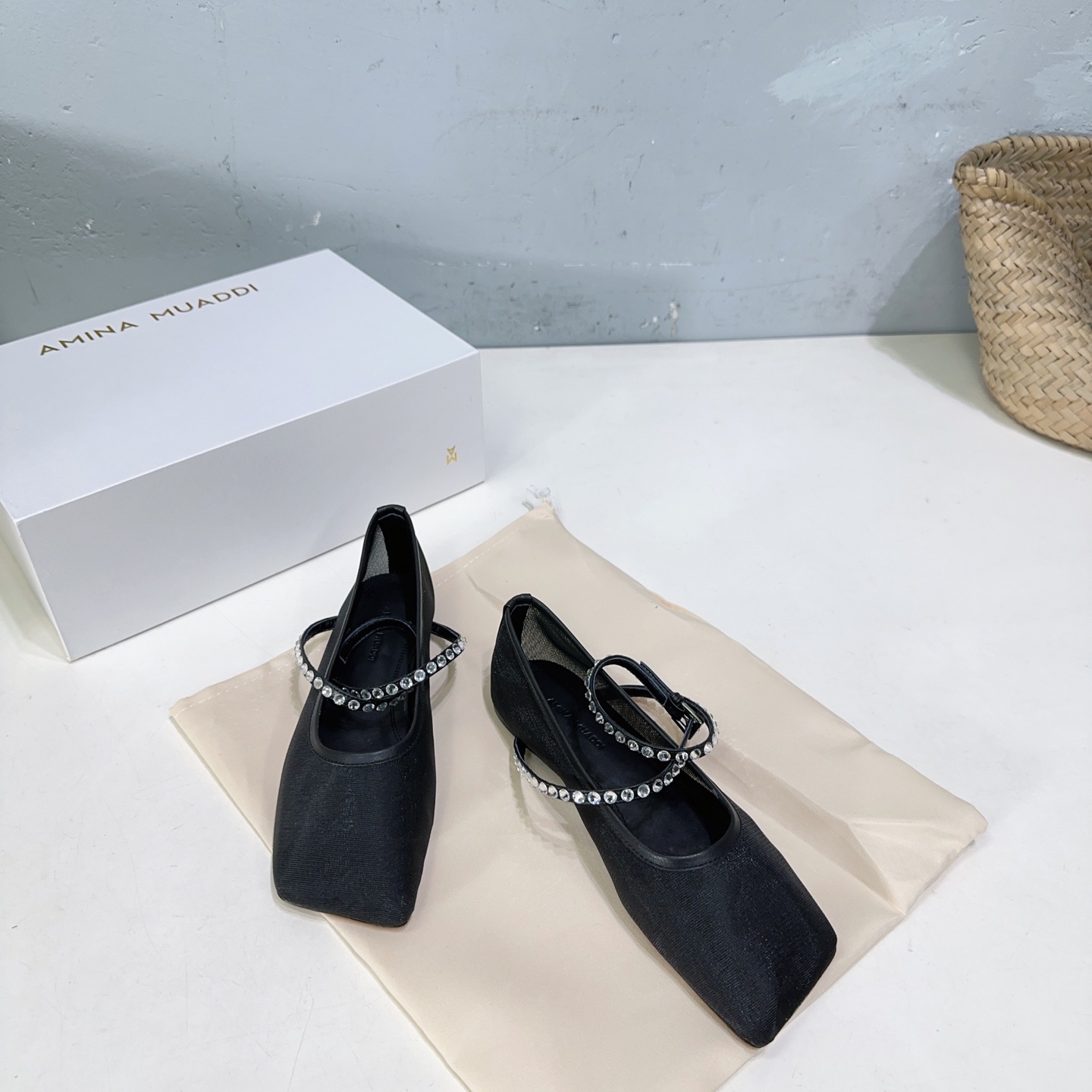High Quality French Ballet Shoes with Original Gauze and Czech Drilling – Amina Muaddi 2025 Collection - 图片 6