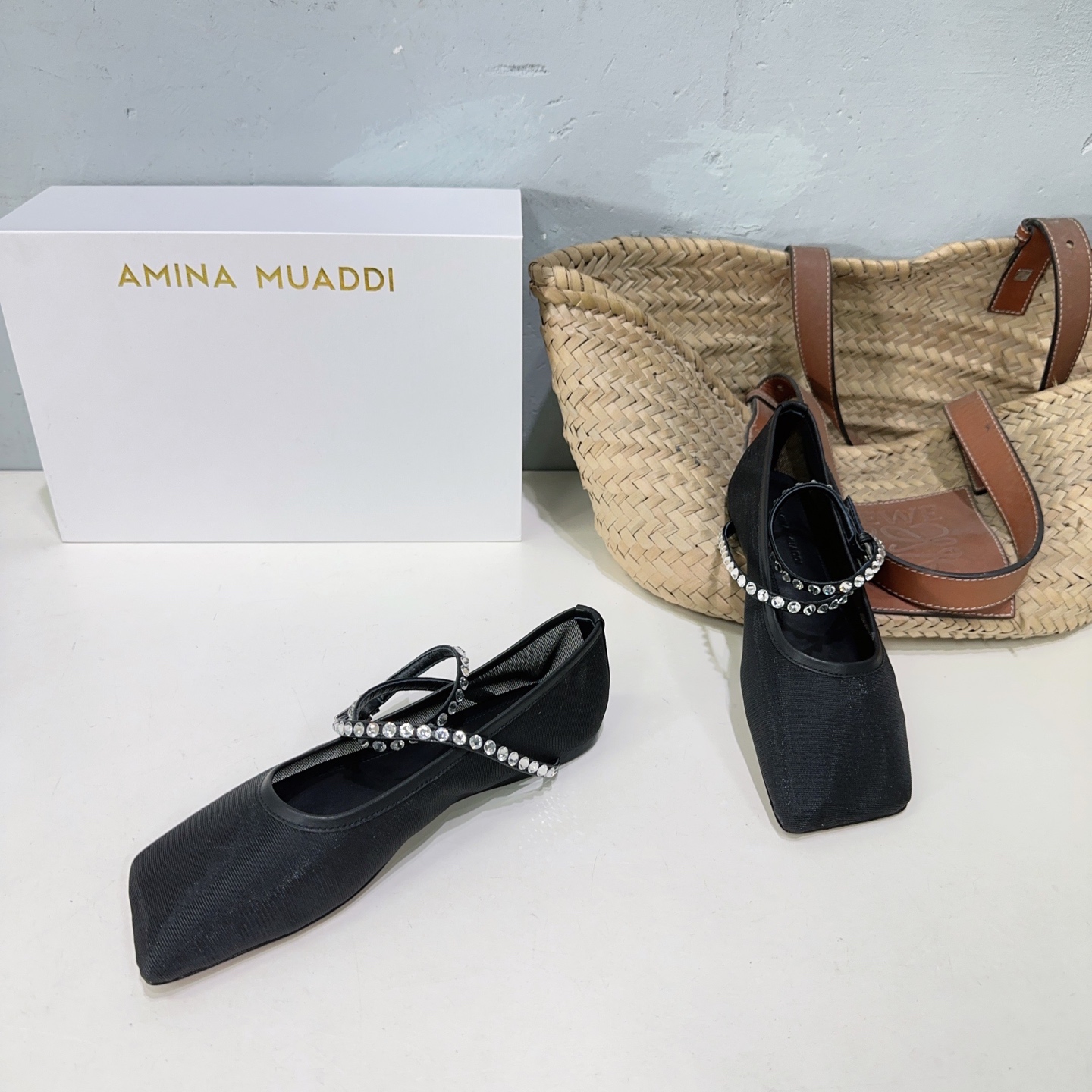 High Quality French Ballet Shoes with Original Gauze and Czech Drilling – Amina Muaddi 2025 Collection - 图片 2